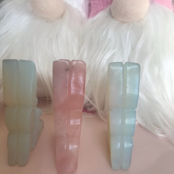 Rose quartz & Opalite fairy statues - Picture 5 of 6